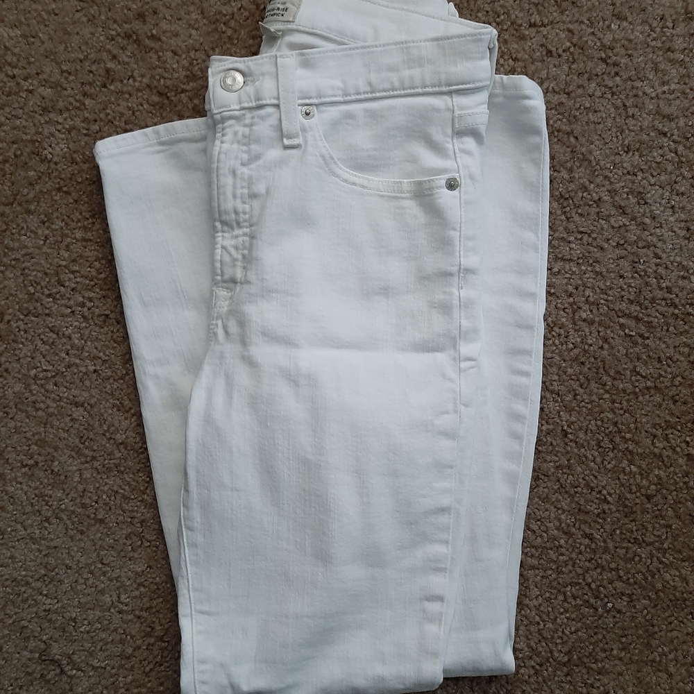 NWOT Size 28 White J Crew Skinny Jeans